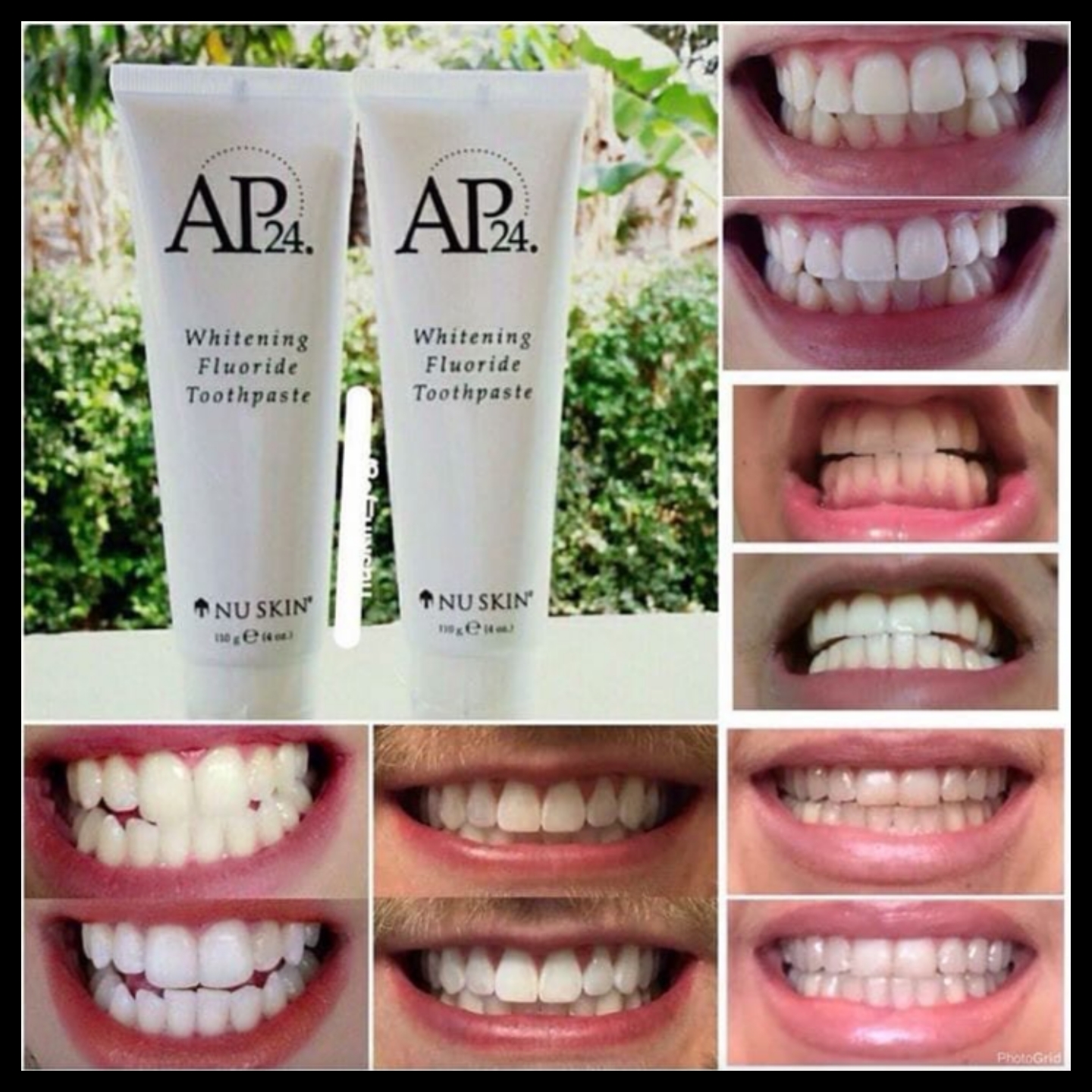 6 Balení - Bělící zubní pasta AP24